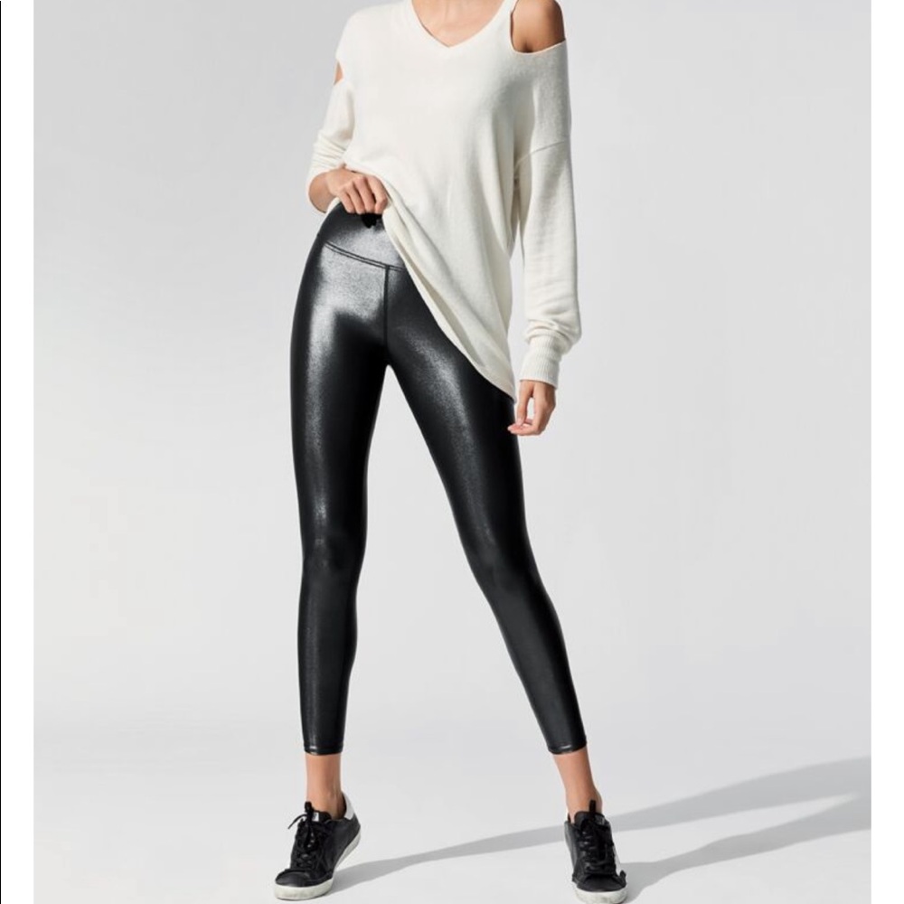 Carbon38 High Rise 7/8 Legging in Takara Shine